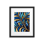 Decorative Floral Leaf Framed Art Print Gallery Image 6