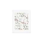 Delicate Wildflowers Floral Watercolor Art Print Gallery Image 1
