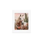 Desert Bohemian Garden Horse Art Print Gallery Image 1
