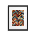 Desert Herringbone Reverie Framed Art Print Gallery Image 6