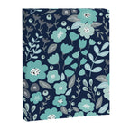 Ditsy Florals, Navy and Teal Canvas Print Gallery Image 8