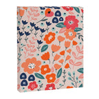 Ditsy Florals, Pink, Orange, Teal, Navy Canvas Print Gallery Image 8