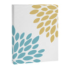 Duo Floral Prints, Yellow and Teal, Design Prints Canvas Print Gallery Image 8