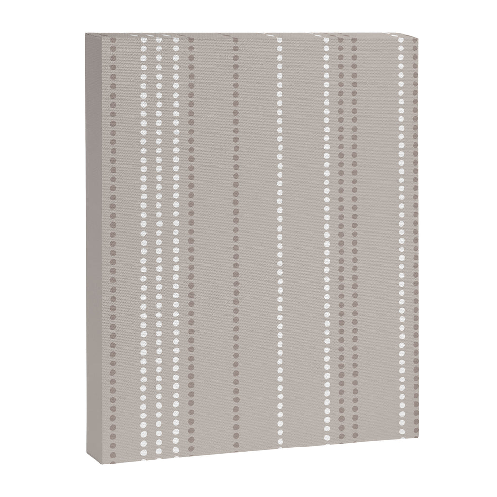 Ethnic Spotted Stripes in Beige Stone  Canvas Print Gallery Image 8