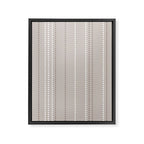 Ethnic Spotted Stripes in Beige Stone  Framed Canvas Print Gallery Image 8