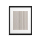 Ethnic Spotted Stripes in Beige Stone  Framed Art Print Gallery Image 6