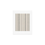 Ethnic Spotted Stripes in Ivory and Black Art Print Gallery Image 1