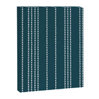 Ethnic Spotted Stripes in Teal Canvas Print Gallery Image 8
