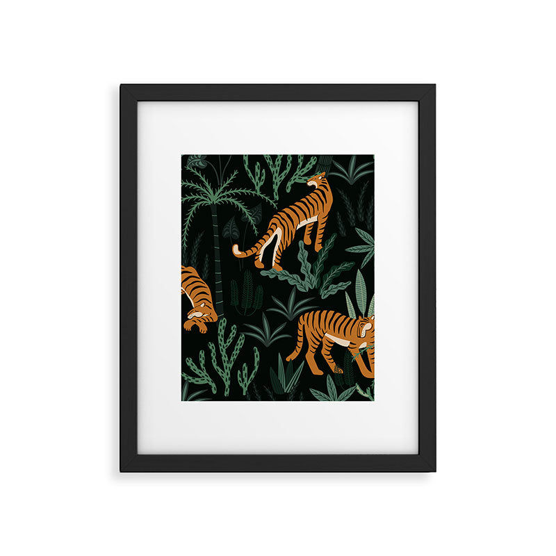 Evening Prowl, Tiger Prints Framed Art Print Gallery Image 6