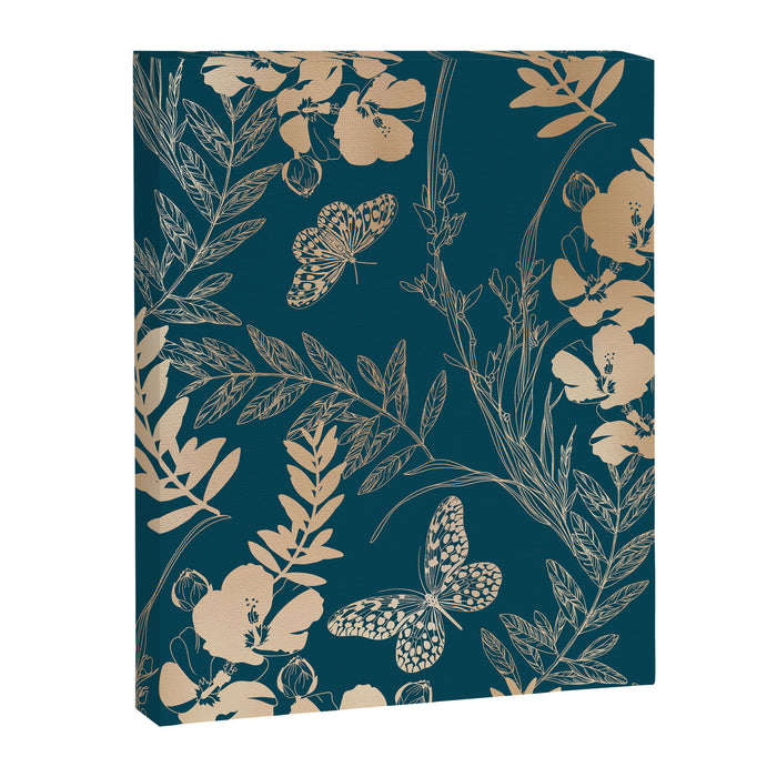 Exotic Florals and Butterflies Canvas Print Gallery Image 1