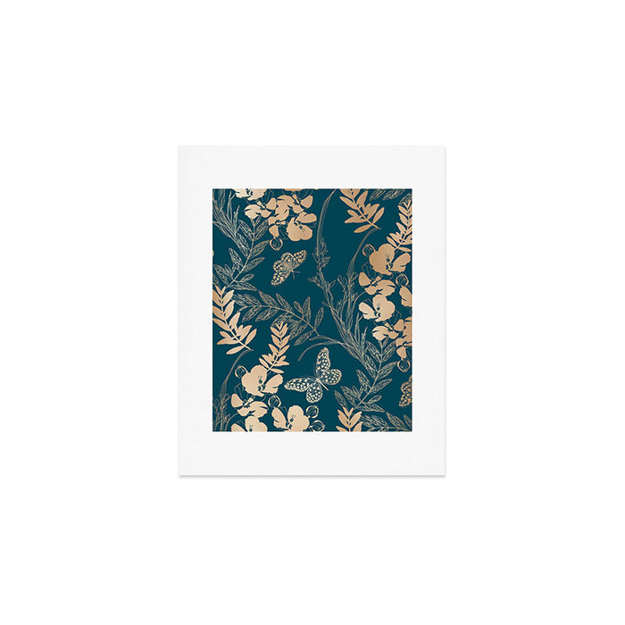 Exotic Florals and Butterflies Art Print Gallery Image 1