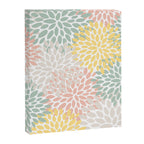 Festive, Abstract, Floral Prints, Coral, Green, Yellow Canvas Print Gallery Image 8