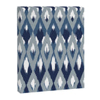 Festive, Boho Art, Geometric, Ikat Pattern, Blue Canvas Print Gallery Image 8