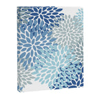 Festive, Floral Pattern, Blue and Gray, Floral Prints Canvas Print Gallery Image 8
