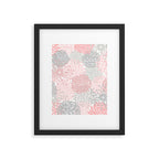 Festive, Floral Prints, Bloom Mix, Pink and Gray Framed Art Print Gallery Image 6