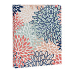 Festive, Floral Prints, Coral, Navy, Aqua Canvas Print Gallery Image 8