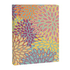 Festive, Floral Prints, Orange, Yellow, Teal and Pink Canvas Print Gallery Image 8