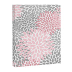 Festive, Floral Prints, Pink, Gray, White Canvas Print Gallery Image 8