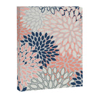 Festive, Modern, Floral Prints, Pink, Navy, Gray Canvas Print Gallery Image 8