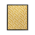 Festive Mustard Yellow, Triangles  Framed Canvas Print Gallery Image 8