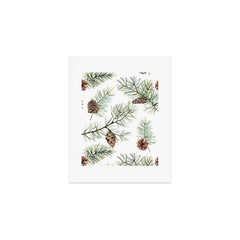 Festive Pinecones Art Print Gallery Image 1
