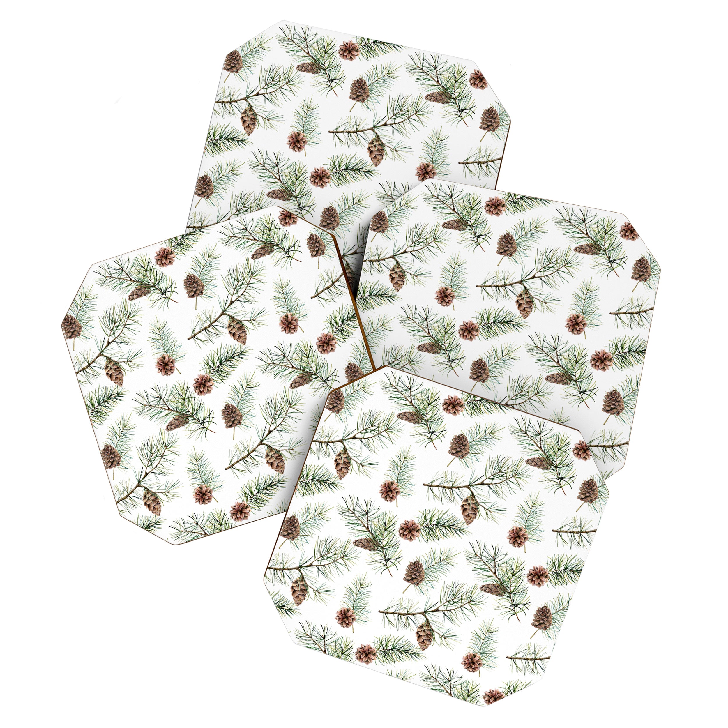 Festive Pinecones Coaster Gallery Image 1