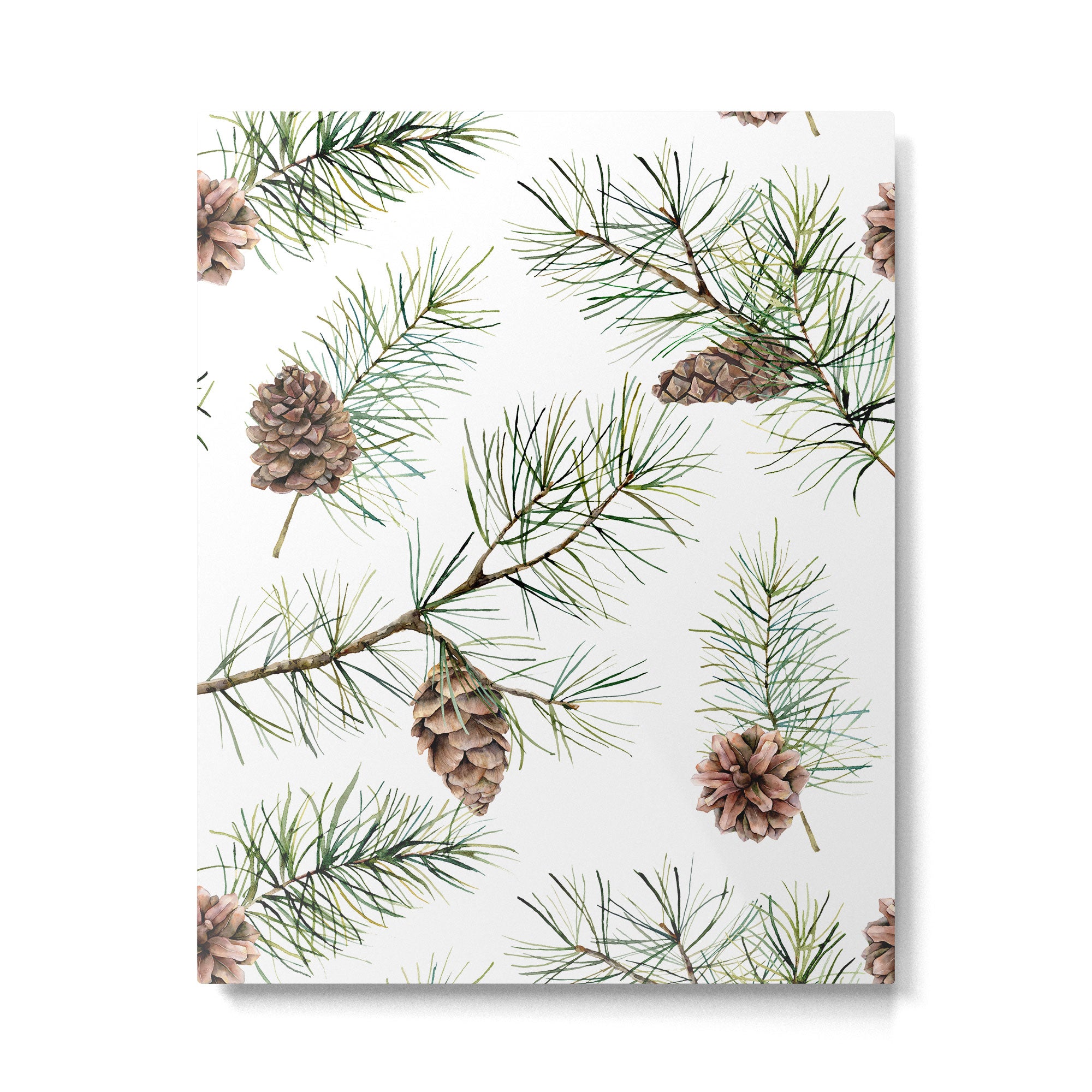 Festive Pinecones Metal Print Gallery Image 6