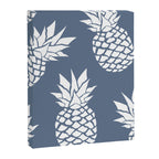 Festive, Tropical, Pineapples, Blue and White Canvas Print Gallery Image 8