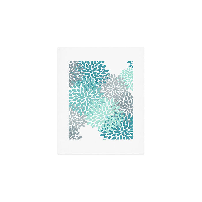 Festive, Winter Garden, Flowers Print Art Print Gallery Image 1
