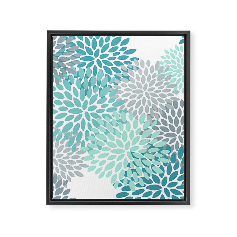 Festive, Winter Garden, Flowers Print Framed Canvas Print Gallery Image 8