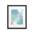 Festive, Winter Garden, Flowers Print Framed Art Print Gallery Image 4