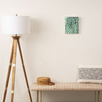 Floral Bloom Green and White Canvas Print Gallery Image 2