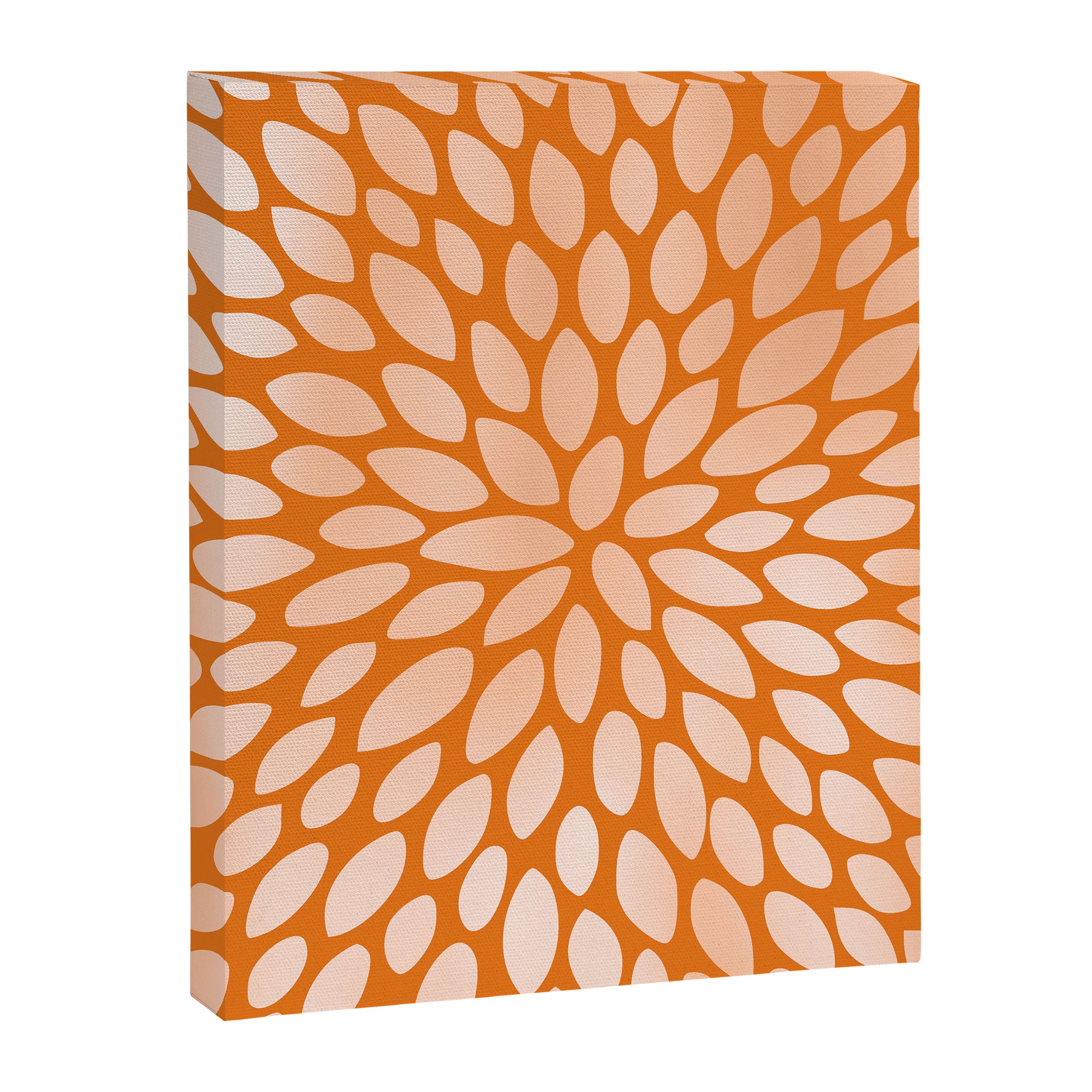 Floral Bloom in Orange Canvas Print Gallery Image 8