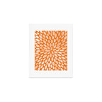 Floral Bloom in Orange Art Print Gallery Image 1