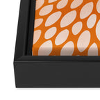 Floral Bloom in Orange Framed Canvas Print Gallery Image 3