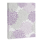 Floral Bloom, Purple and Gray Canvas Print Gallery Image 8
