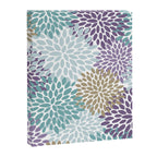 Floral Blooms, Purple, Teal, Gold Canvas Print Gallery Image 8