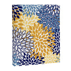 Floral Blooms, Yellow and Blue Flowers Canvas Print Gallery Image 8