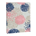 Floral Mixed Blooms, Blush Pink, Navy Blue, Gray, Beige Canvas Print Gallery Image 8