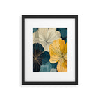 Floral Navy Honey Framed Art Print Gallery Image 6