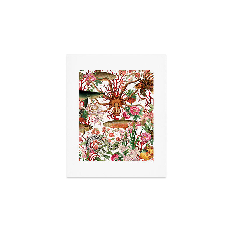 Floral Ocean Eden Art Print Gallery Image 1