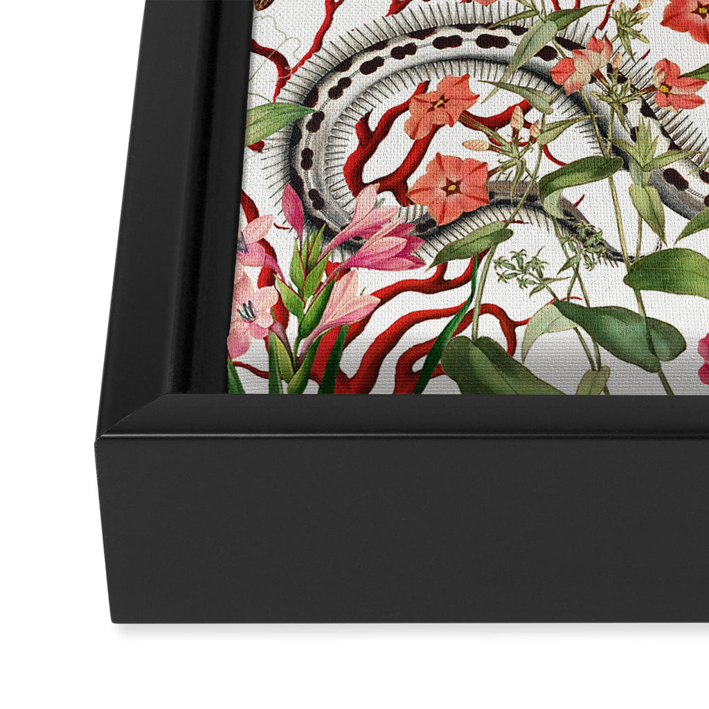 Floral Ocean Eden Framed Canvas Print Gallery Image 3