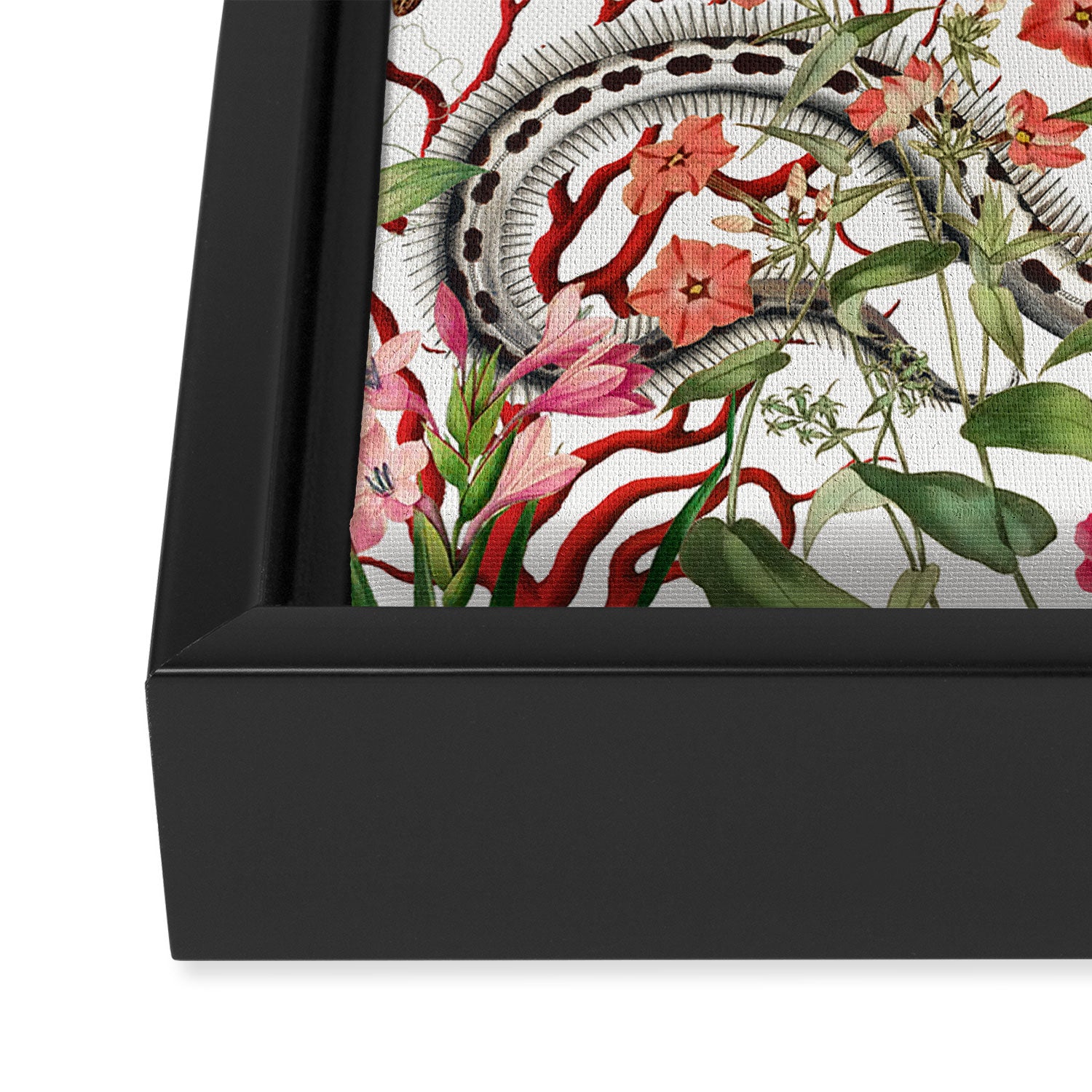 Floral Ocean Eden Framed Canvas Print Gallery Image 3
