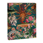 Floral Ocean Eden on Teal Canvas Print Gallery Image 8