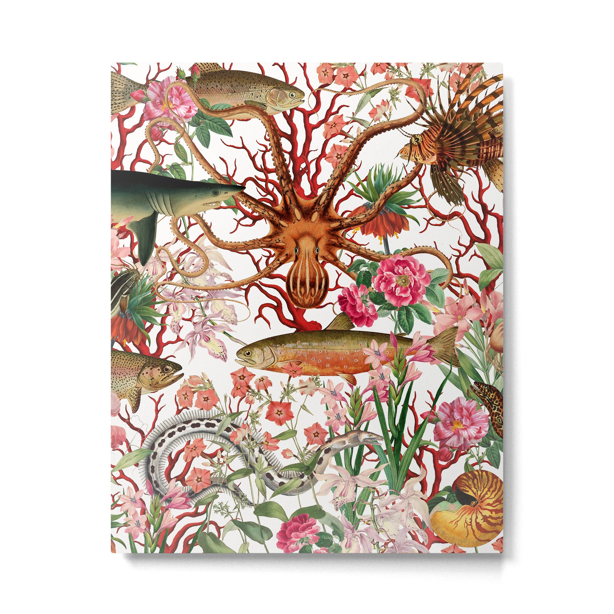 Floral Ocean Eden Metal Print Gallery Image 6
