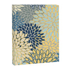 Floral Print, Yellow, Gray, Blue, Teal Canvas Print Gallery Image 8