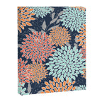 Floral Prints and Leaves, Coral, Navy Blue, Peach, Gray, Aqua Canvas Print Gallery Image 8