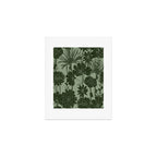 Floral Prints, Dark Green, Colour Prints Art Print Gallery Image 1