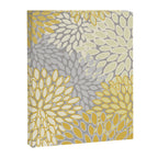 Floral Prints, Soft Yellow and Gray, Modern Print Art Canvas Print Gallery Image 8