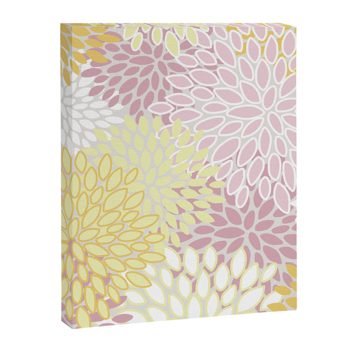 Floral Prints, Soft, Yellow and Pink, Design Prints Canvas Print Gallery Image 1
